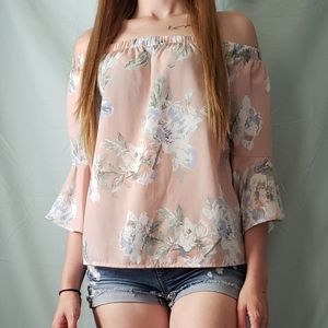 Charlotte Russe strapless blouse